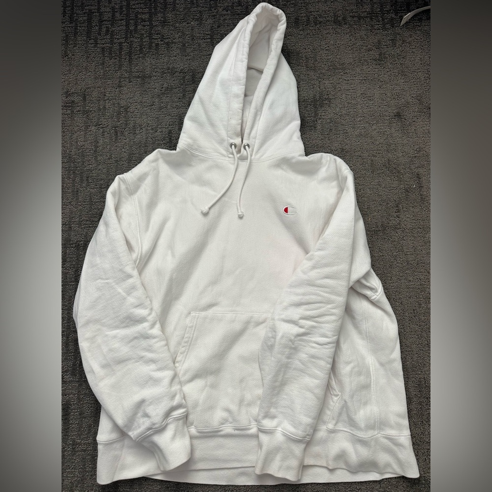 Champion Men's White Hoodie